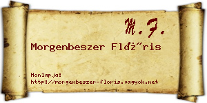 Morgenbeszer Flóris névjegykártya